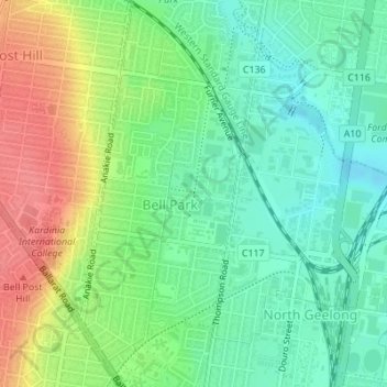 Hume Reserve地形图、海拔、地势