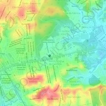 Quadra 17地形图、海拔、地势