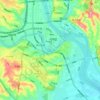 三江湖国家湿地公园地形图、海拔、地势