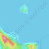 Kāohikaipu Island地形图、海拔、地势