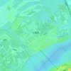 太阳岛地形图、海拔、地势