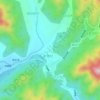 北京公园地形图、海拔、地势