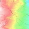 梅鲁地形图、海拔、地势