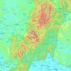 大瑶山地形图、海拔、地势