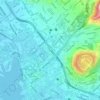 Pauoa Stream地形图、海拔、地势