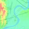 唐白河地形图、海拔、地势