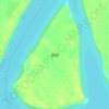 团洲地形图、海拔、地势