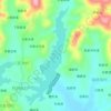 夏石冲水库地形图、海拔、地势