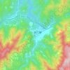 安仁溪地形图、海拔、地势