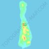 Little Coco Island地形图、海拔、地势