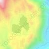 坝塘水库地形图、海拔、地势