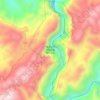 重庆云阳龙缸国家地质公园地形图、海拔、地势