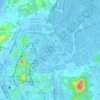 香港濕地公園地形图、海拔、地势