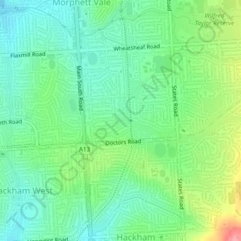 Dalkieth Local Community Playground地形图、海拔、地势
