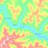 博拉河地形图、海拔、地势