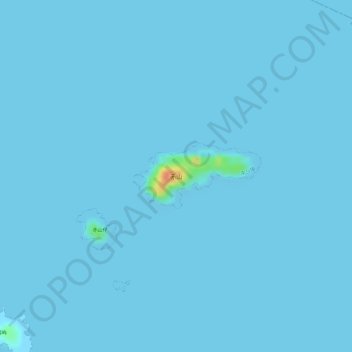 赤山地形图、海拔、地势