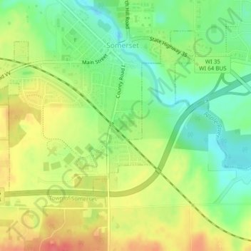Larry Forrest Park地形图、海拔、地势