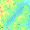 女山湖地形图、海拔、地势