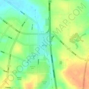 宝安公园地形图、海拔、地势