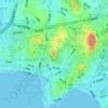 信号山公园地形图、海拔、地势