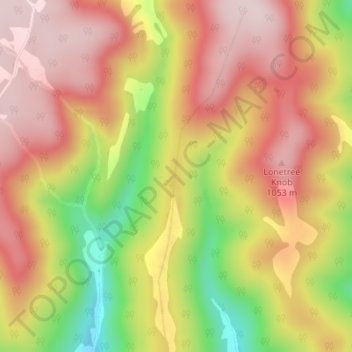 Bridger Mountain地形图、海拔、地势