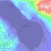 Salton Sea地形图、海拔、地势