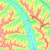 高界河地形图、海拔、地势