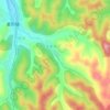 贾家河地形图、海拔、地势