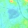 西湖公园地形图、海拔、地势