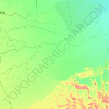 叶尔羌河地形图、海拔、地势