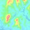 小梅山塘水库地形图、海拔、地势