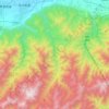沣河地形图、海拔、地势