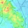 一身田上津部田児童遊び場地形图、海拔、地势