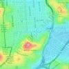Precita Park地形图、海拔、地势