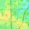 二里河地形图、海拔、地势