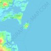 硇洲岛地形图,海拔,地势