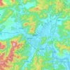 临海市地形图,海拔,地势