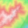 九岭山地形图,海拔,地势