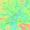 南充市地形图，海拔，地势