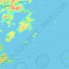 浮鹰岛地形图,海拔,地势