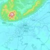贵港市地形图,海拔,地势