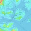 厦门市地形图,海拔,地势