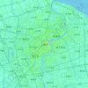 上海市地形图,海拔,地势