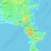 逗子市地形图,海拔,地势