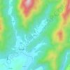 理坑村地形图,海拔,地势