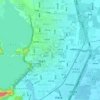 南城社区地形图,海拔,地势