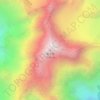 玉龙雪山地形图,海拔,地势