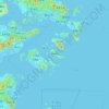 虾峙岛地形图,海拔,地势
