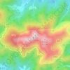 莫干山地形图,海拔,地势
