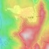 九华山地形图,海拔,地势